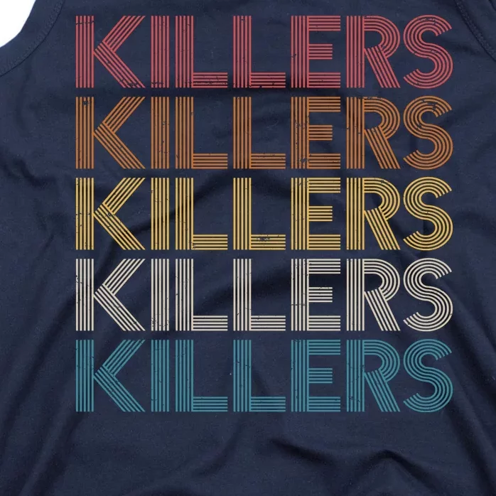 Retro Vintage Colors Killers Logo Tank Top