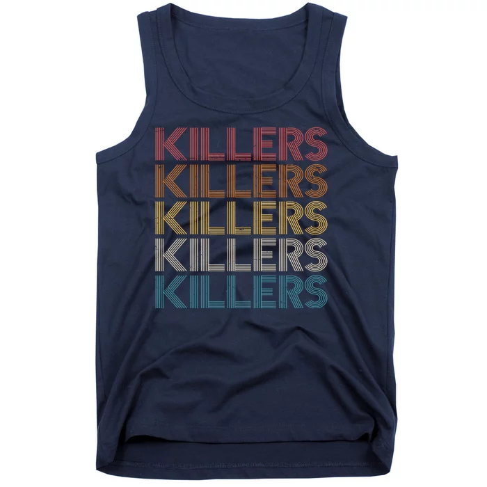 Retro Vintage Colors Killers Logo Tank Top