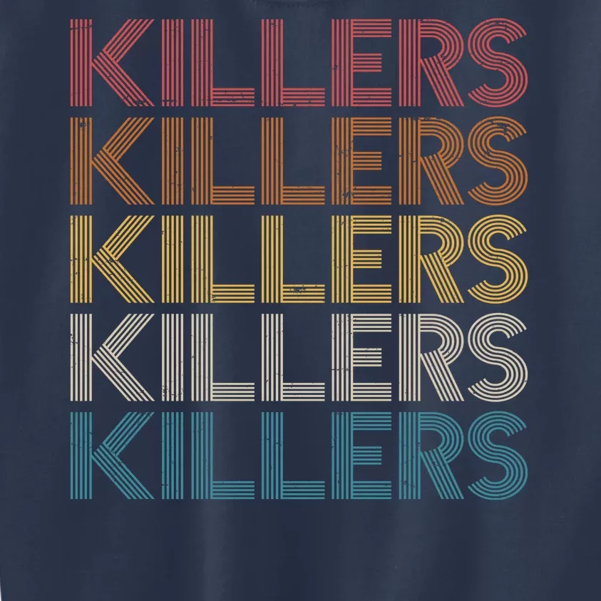 Retro Vintage Colors Killers Logo Kids Sweatshirt