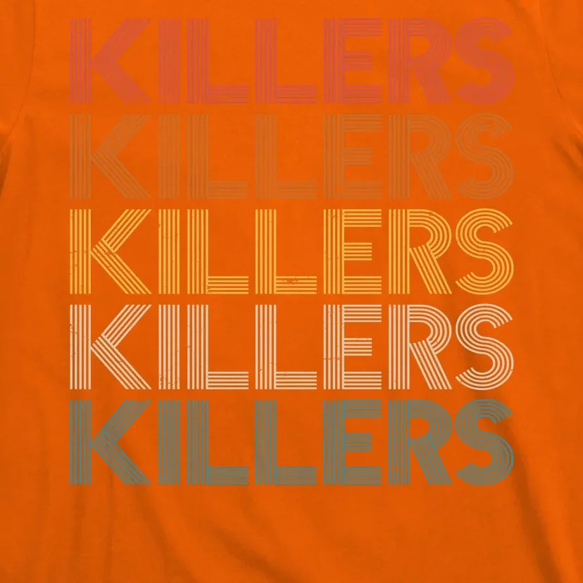 Retro Vintage Colors Killers Logo T-Shirt