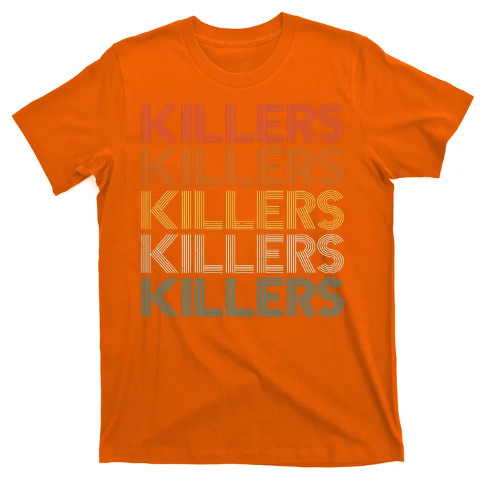 Retro Vintage Colors Killers Logo T-Shirt