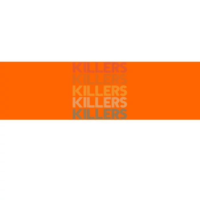 Retro Vintage Colors Killers Logo Bumper Sticker