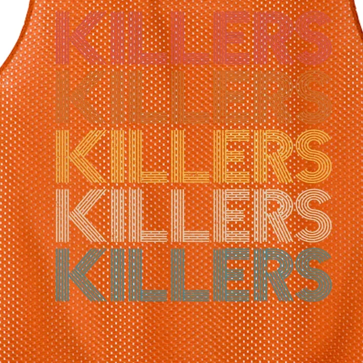 Retro Vintage Colors Killers Logo Mesh Reversible Basketball Jersey Tank