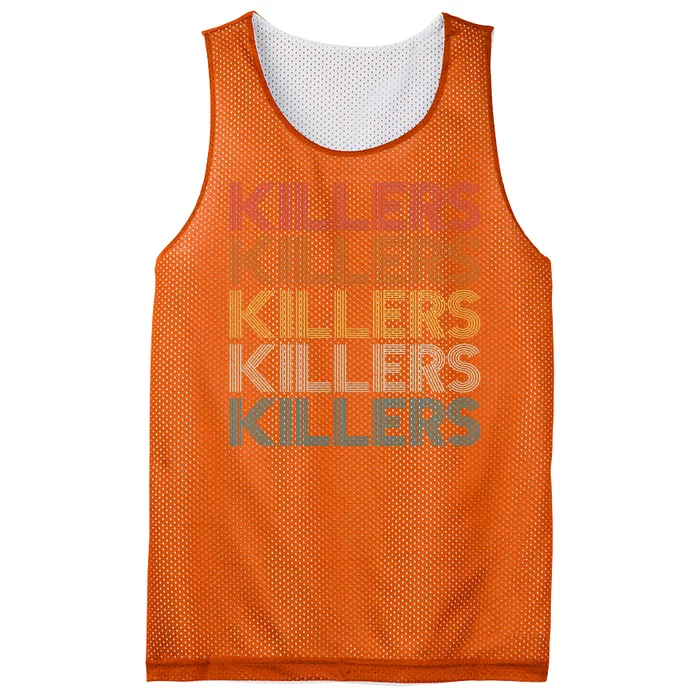 Retro Vintage Colors Killers Logo Mesh Reversible Basketball Jersey Tank