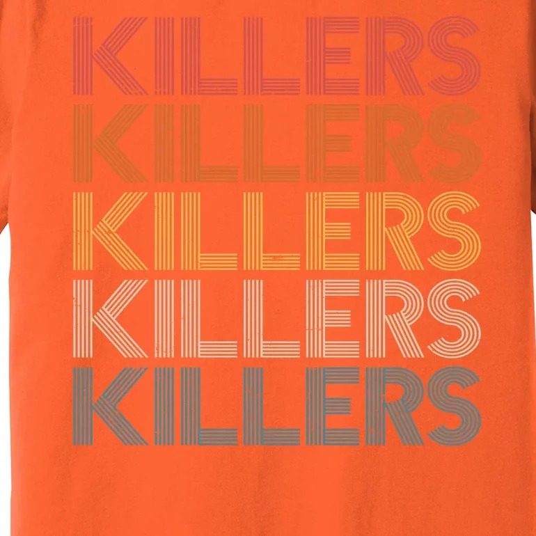 Retro Vintage Colors Killers Logo Premium T-Shirt