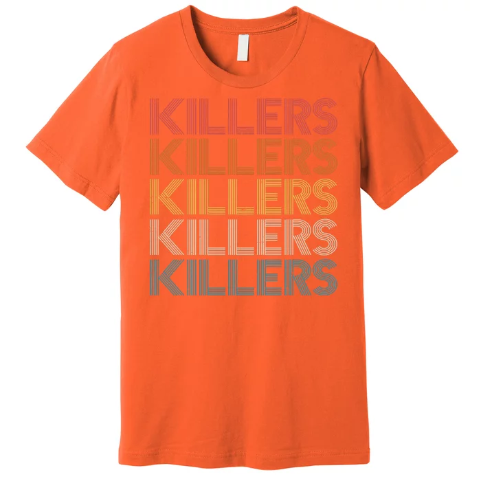 Retro Vintage Colors Killers Logo Premium T-Shirt