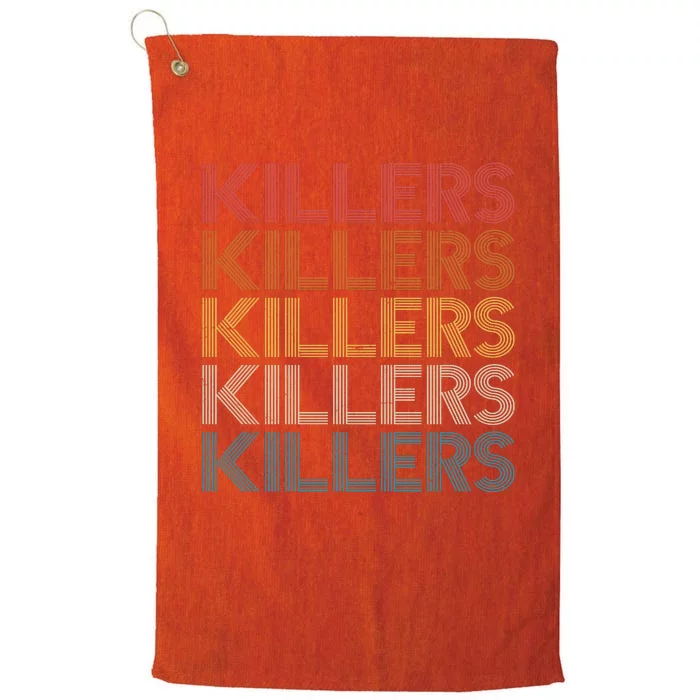 Retro Vintage Colors Killers Logo Platinum Collection Golf Towel