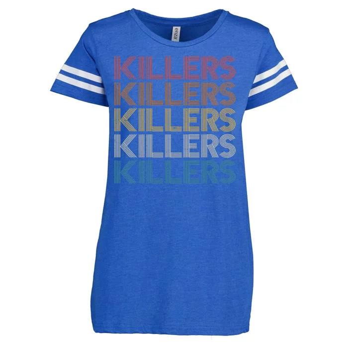 Retro Vintage Colors Killers Logo Enza Ladies Jersey Football T-Shirt