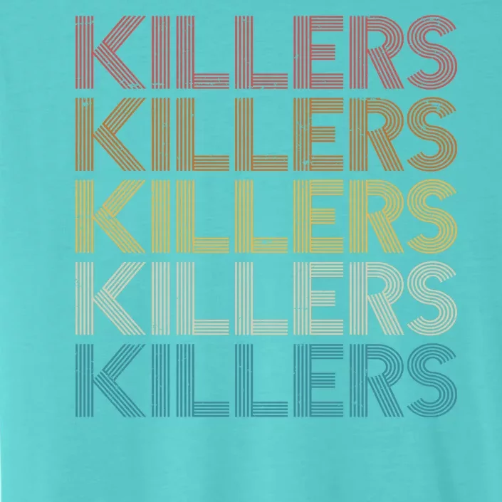 Retro Vintage Colors Killers Logo ChromaSoft Performance T-Shirt