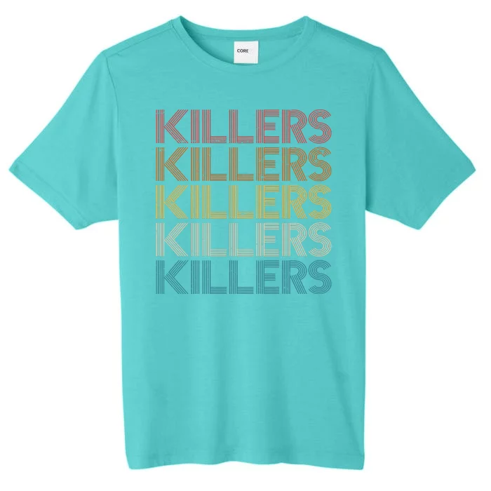 Retro Vintage Colors Killers Logo ChromaSoft Performance T-Shirt