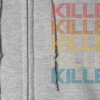 Retro Vintage Colors Killers Logo Full Zip Hoodie