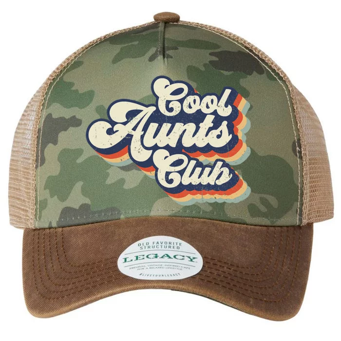 Retro Vintage Cool Aunts Club Groovy Aunt Mothers Day Legacy Tie Dye Trucker Hat