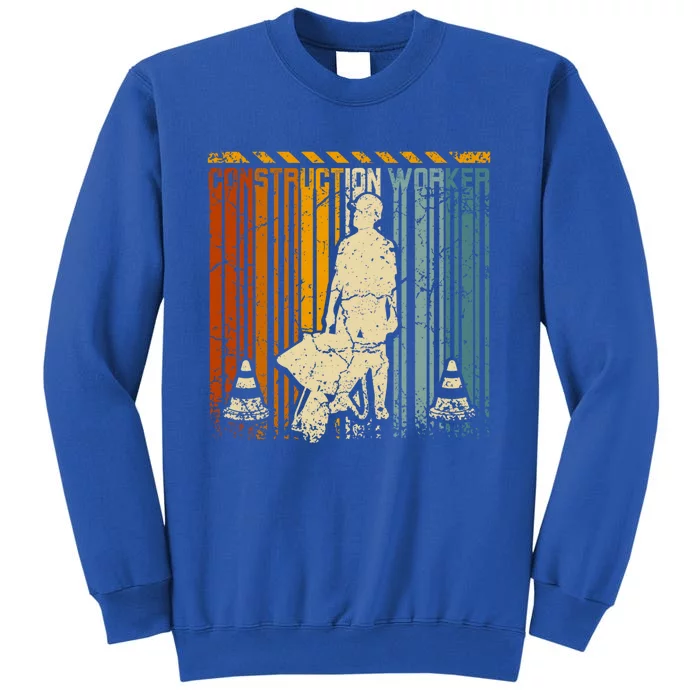 Retro Vintage Construction Worker Great Gift Sweatshirt