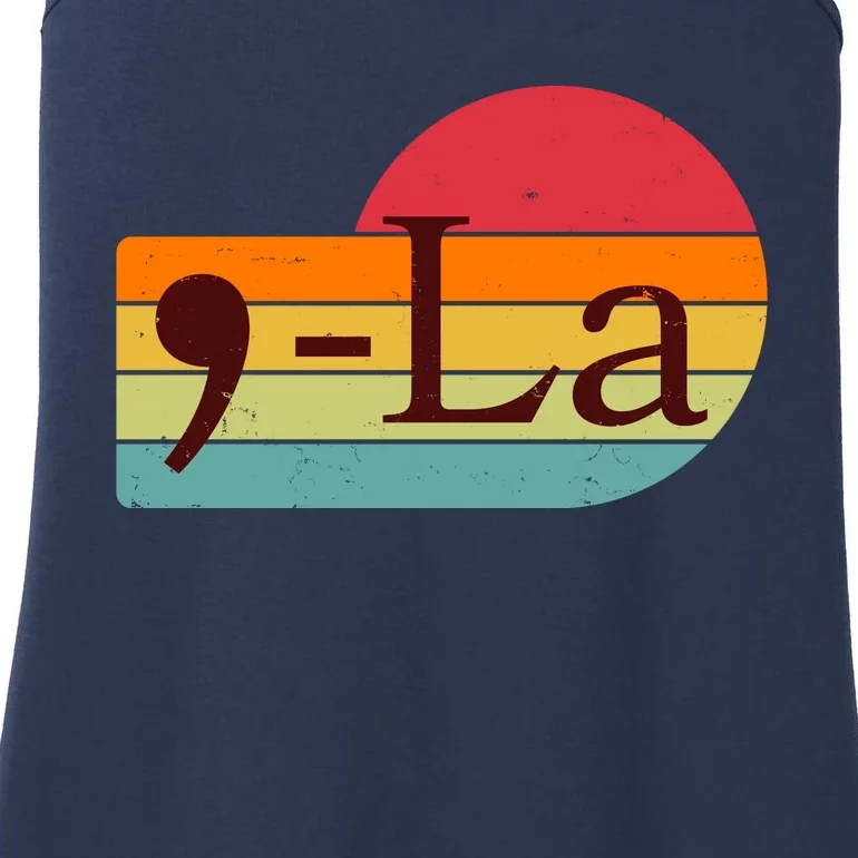 Retro Vintage Comma La Kamala Harris 2024 Ladies Essential Tank