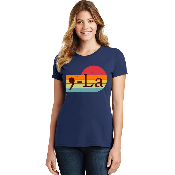 Retro Vintage Comma La Kamala Harris 2024 Women's T-Shirt