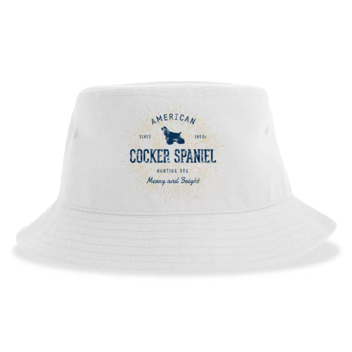 Retro Vintage Cocker Spaniel Sustainable Bucket Hat