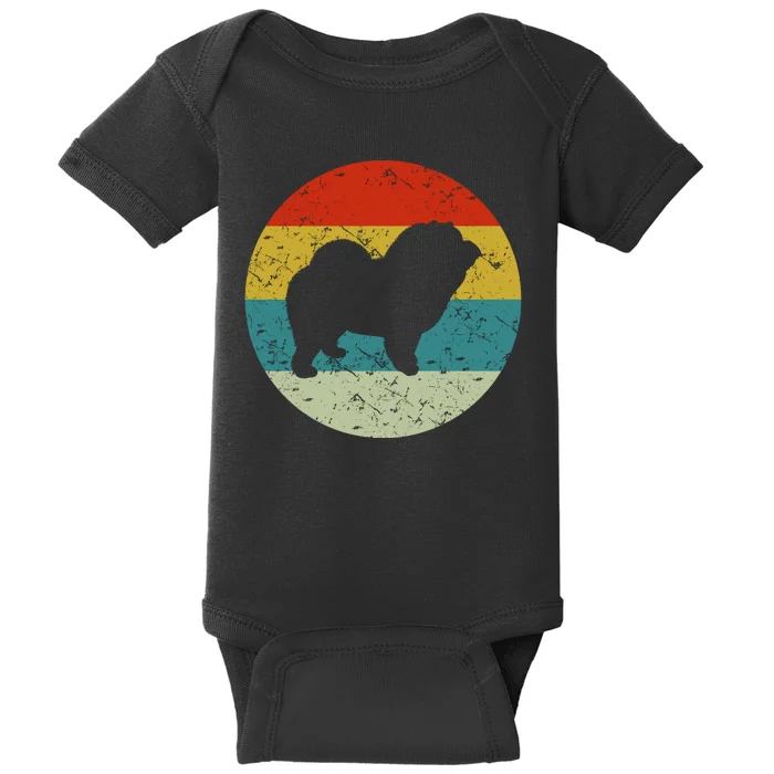 Retro Vintage Chow Chow Baby Bodysuit