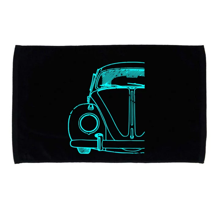 Retro Vintage Car Microfiber Hand Towel