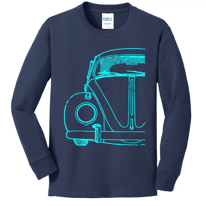 Retro Vintage Car Kids Long Sleeve Shirt