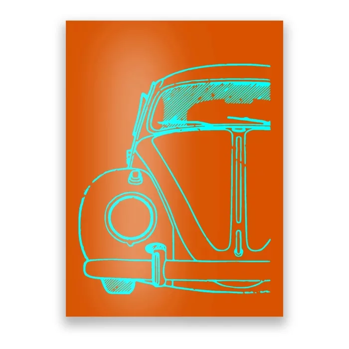 Retro Vintage Car Poster