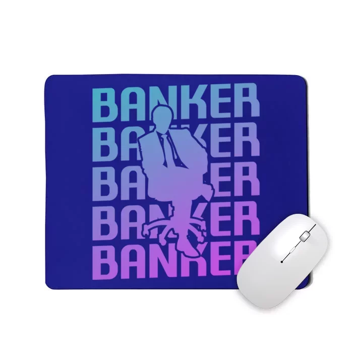 Retro Vintage Classic Banker Banking Gift Mousepad