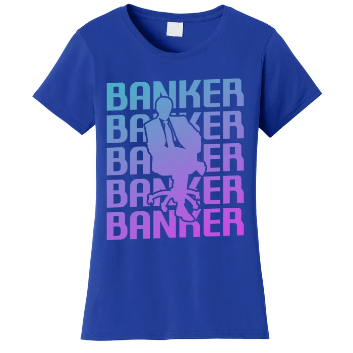 Retro Vintage Classic Banker Banking Gift Women's T-Shirt