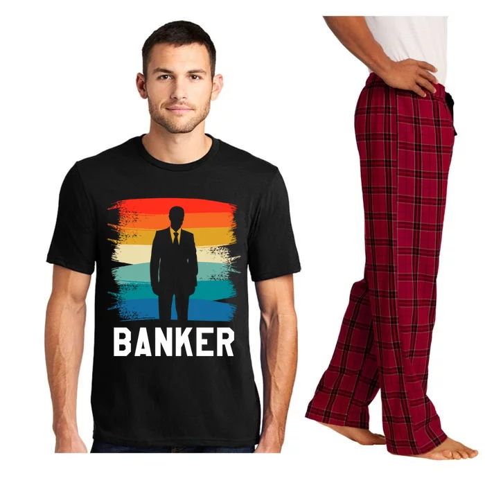 Retro Vintage Classic Banker Banking Gift Pajama Set