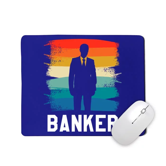 Retro Vintage Classic Banker Banking Gift Mousepad