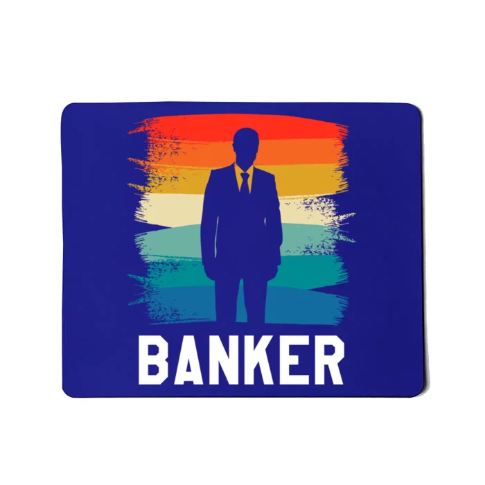 Retro Vintage Classic Banker Banking Gift Mousepad