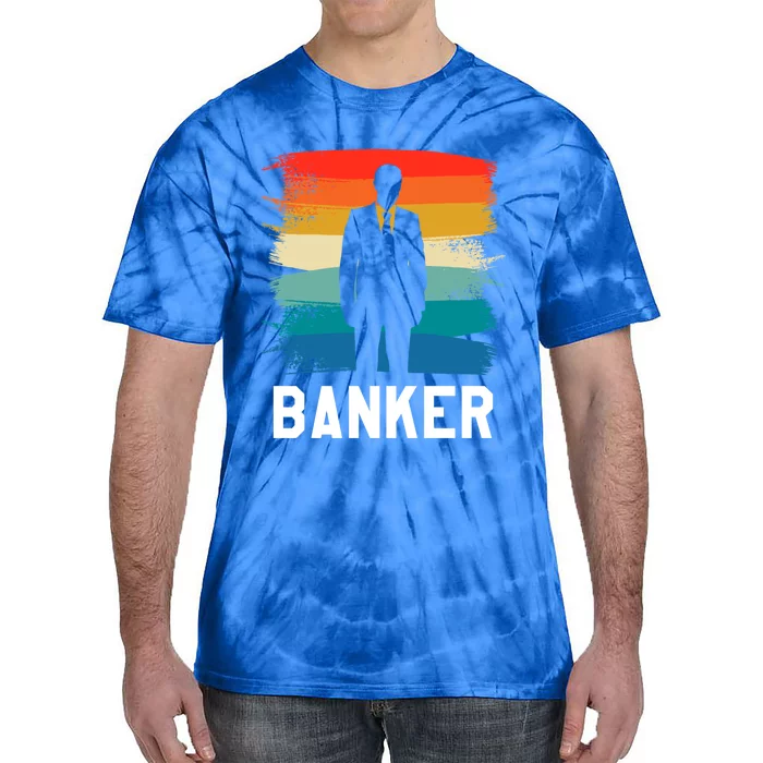 Retro Vintage Classic Banker Banking Gift Tie-Dye T-Shirt