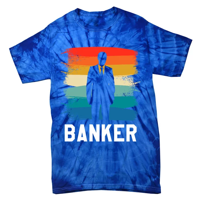 Retro Vintage Classic Banker Banking Gift Tie-Dye T-Shirt