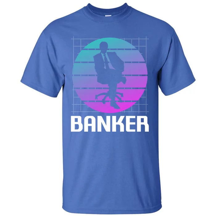 Retro Vintage Classic Banker Banking Gift Tall T-Shirt