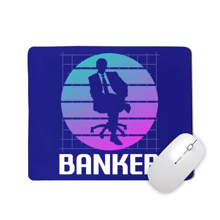 Retro Vintage Classic Banker Banking Gift Mousepad