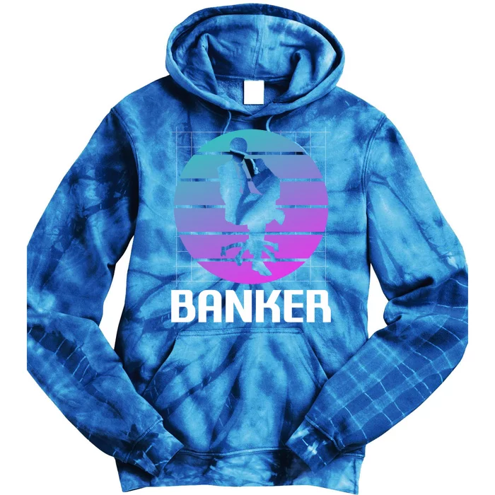 Retro Vintage Classic Banker Banking Gift Tie Dye Hoodie