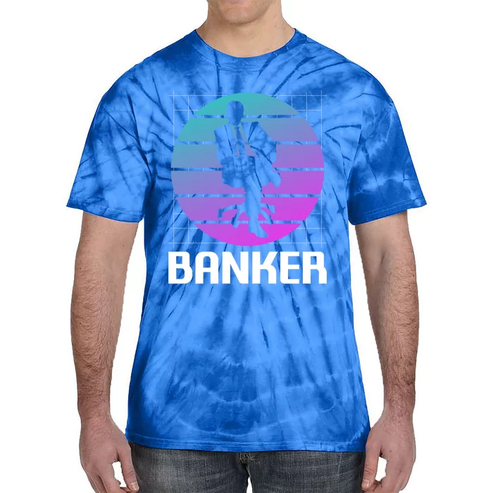 Retro Vintage Classic Banker Banking Gift Tie-Dye T-Shirt