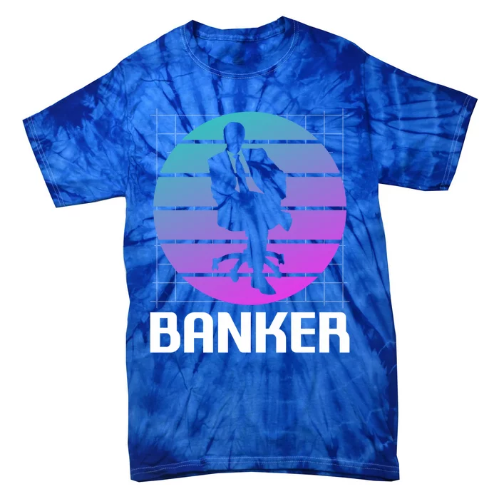 Retro Vintage Classic Banker Banking Gift Tie-Dye T-Shirt