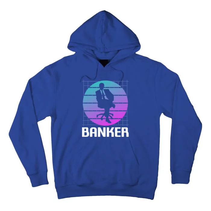 Retro Vintage Classic Banker Banking Gift Tall Hoodie