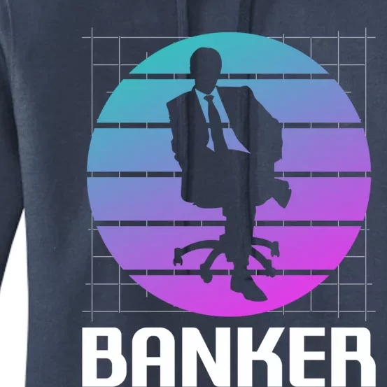 Retro Vintage Classic Banker Banking Gift Women's Pullover Hoodie