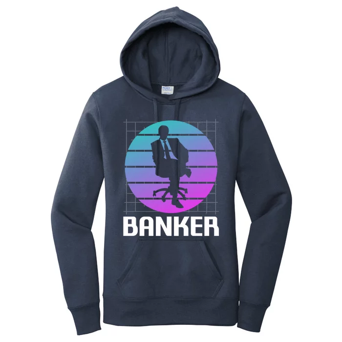 Retro Vintage Classic Banker Banking Gift Women's Pullover Hoodie