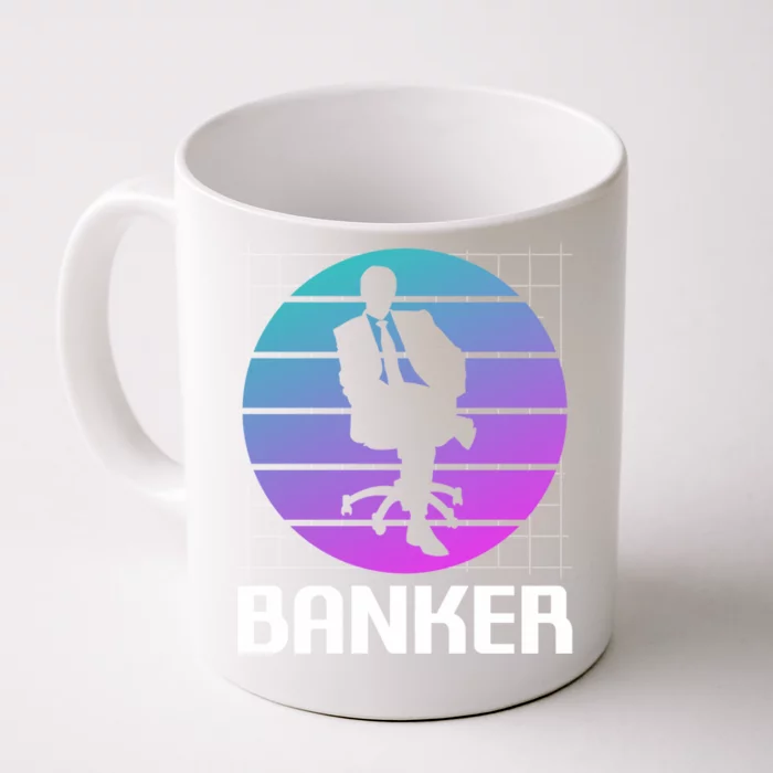 Retro Vintage Classic Banker Banking Gift Front & Back Coffee Mug