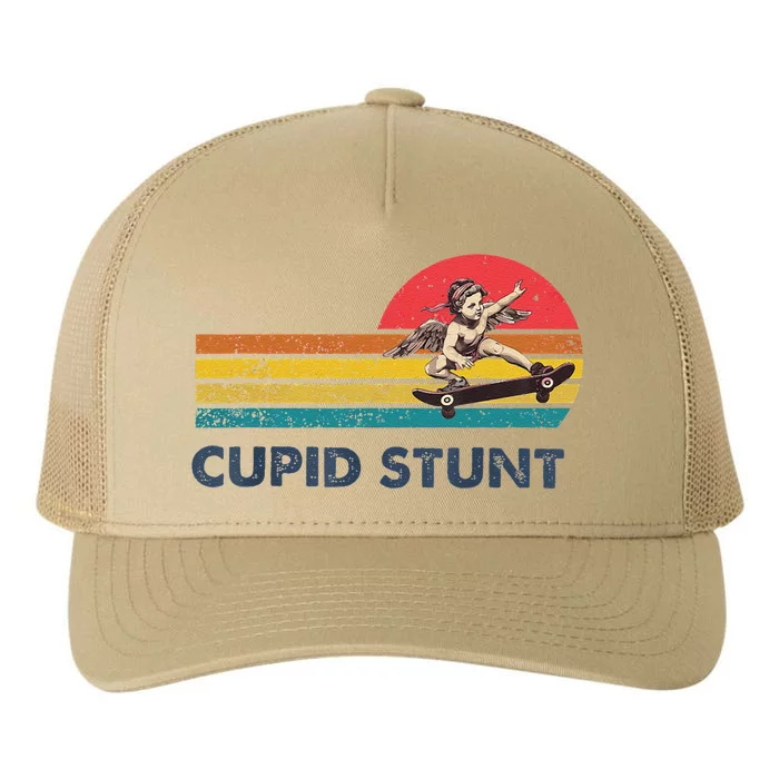 Retro Vintage Cupid Stunt Unhinged Cringe Funny Yupoong Adult 5-Panel Trucker Hat