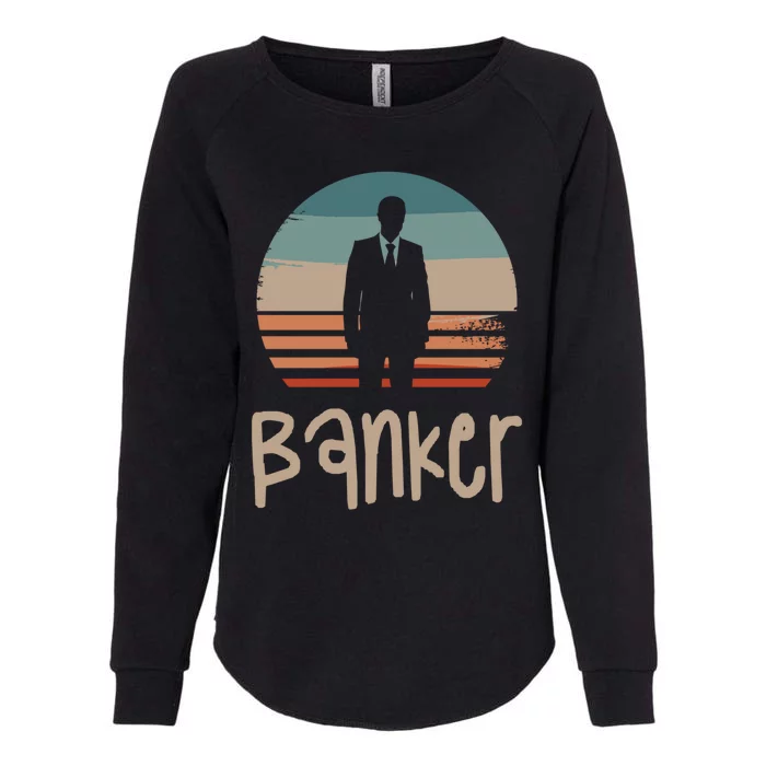 Retro Vintage Classic Banker Banking Gift Womens California Wash Sweatshirt