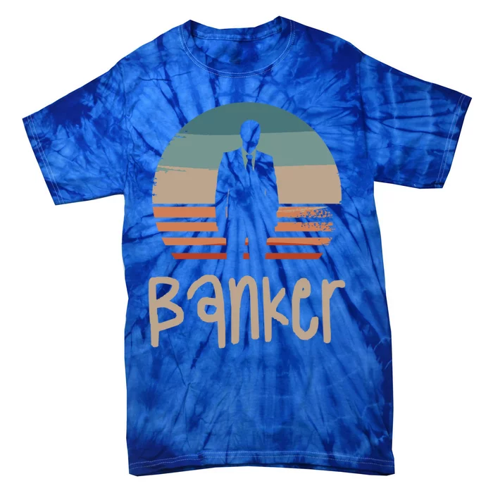 Retro Vintage Classic Banker Banking Gift Tie-Dye T-Shirt