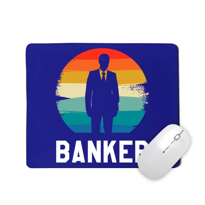 Retro Vintage Classic Banker Banking Cute Gift Mousepad