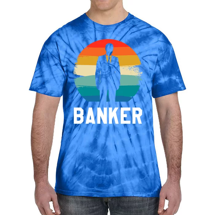 Retro Vintage Classic Banker Banking Cute Gift Tie-Dye T-Shirt