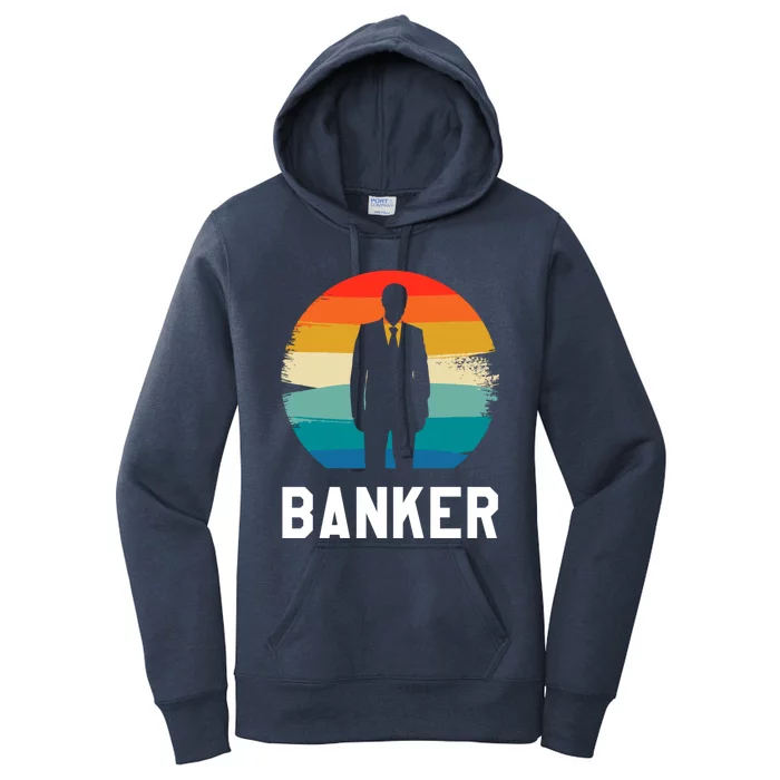 Retro Vintage Classic Banker Banking Cute Gift Women's Pullover Hoodie