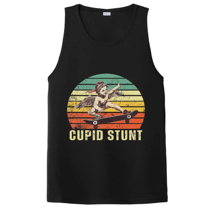 Retro Vintage Cupid Stunt Unhinged Cringe Funny Performance Tank