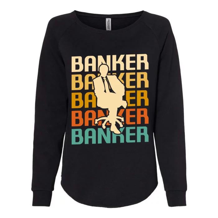 Retro Vintage Classic Banker Banking Cute Gift Womens California Wash Sweatshirt