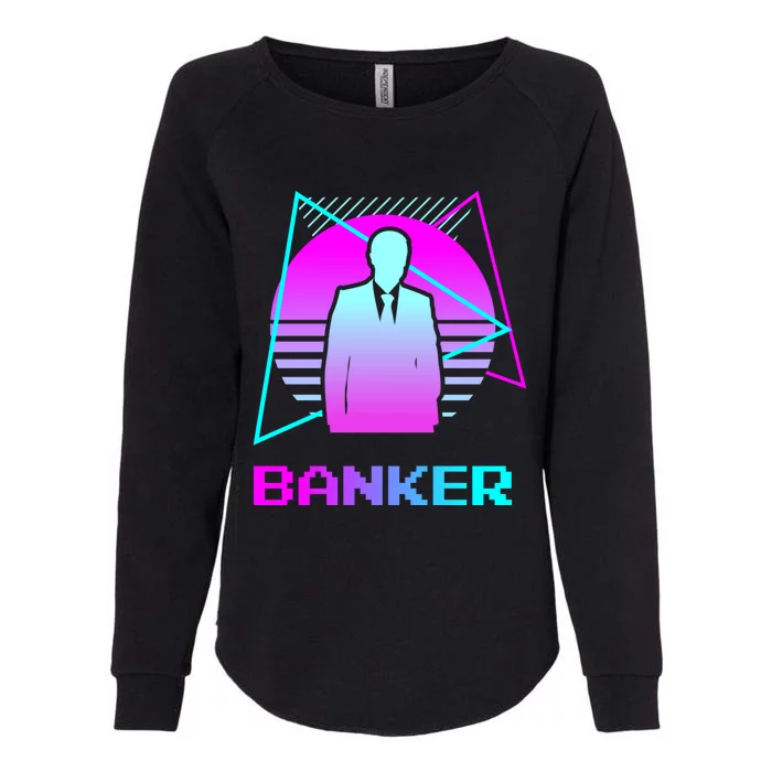 Retro Vintage Classic Banker Banking Gift Womens California Wash Sweatshirt