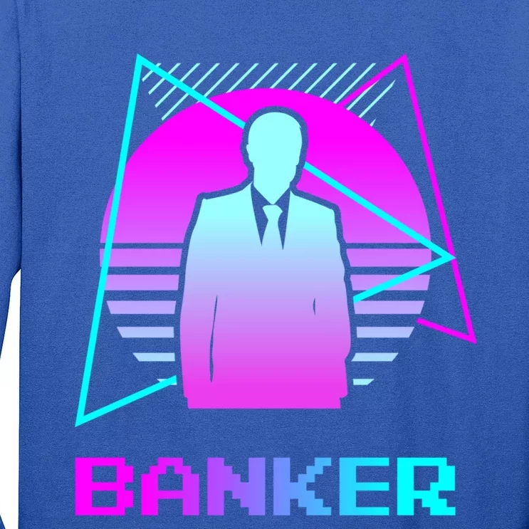 Retro Vintage Classic Banker Banking Gift Long Sleeve Shirt